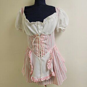 Milkmaid/Candy Striper Mini Dress